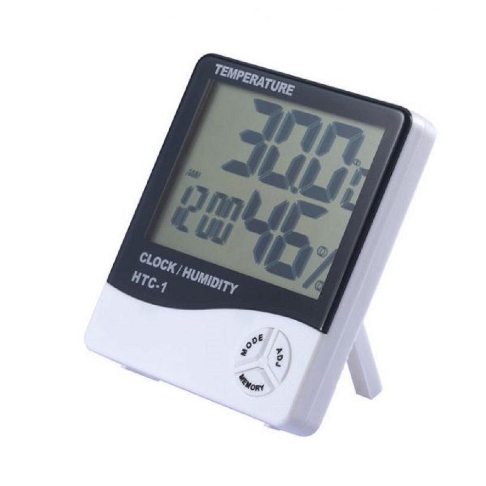 Termometro higrometro y reloj para interiores - 68Y0134 - MaxiTec